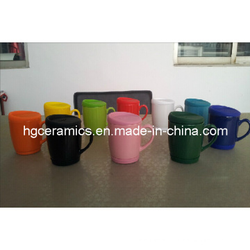 Ceramic Mug with Silicon Lid and Bottom